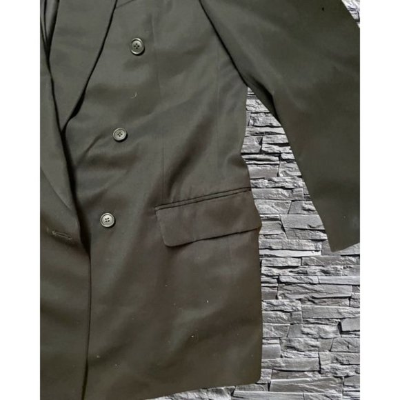 Men's Gianfranco Ruffini Black Suit Jacket Size 42, Worn Once - Picture 10 of 13